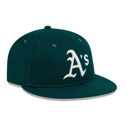 This is a Oakland Athletics MLB Wool Dark Green Retro Crown 59FIFTY Fitted Cap 4