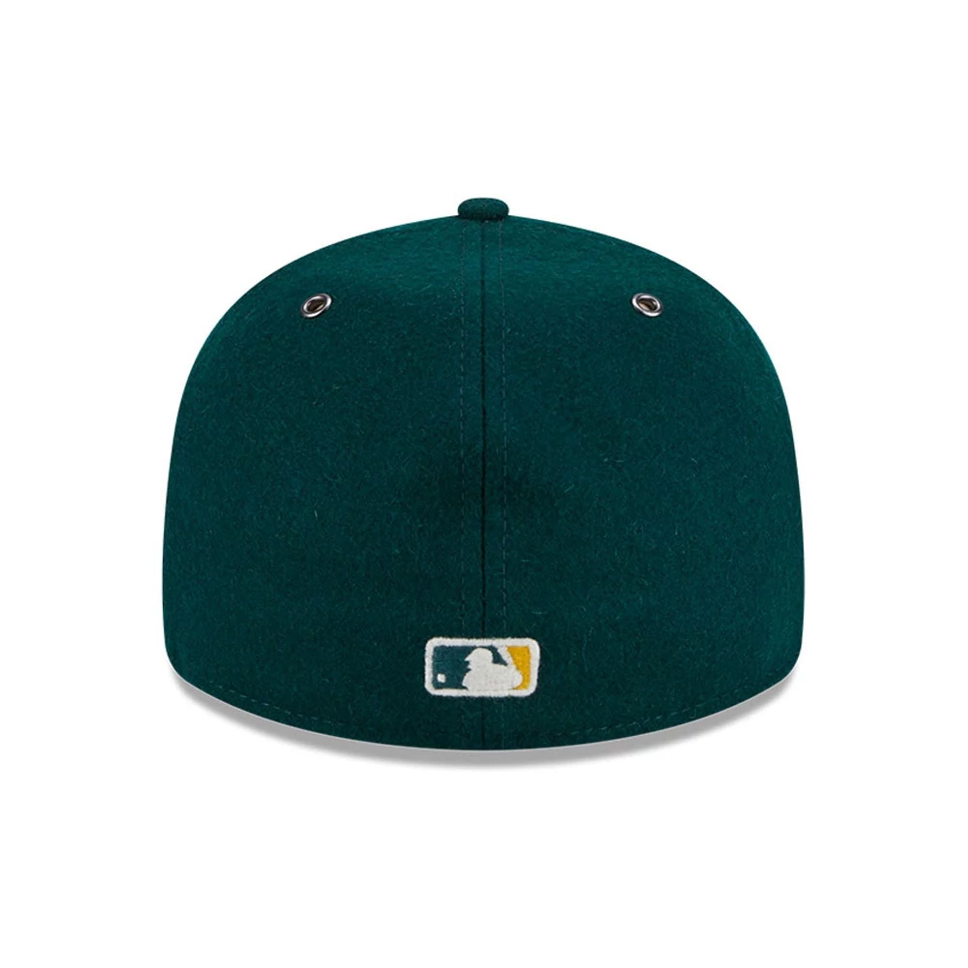 This is a Oakland Athletics MLB Wool Dark Green Retro Crown 59FIFTY Fitted Cap 7