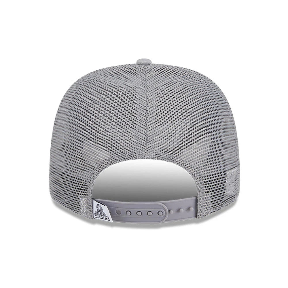 Pictured is this NFL Pro Bowl 2025 NFC Logo 9SEVENTY Trucker Stretch Snap Adjustable cap in grey. 6
