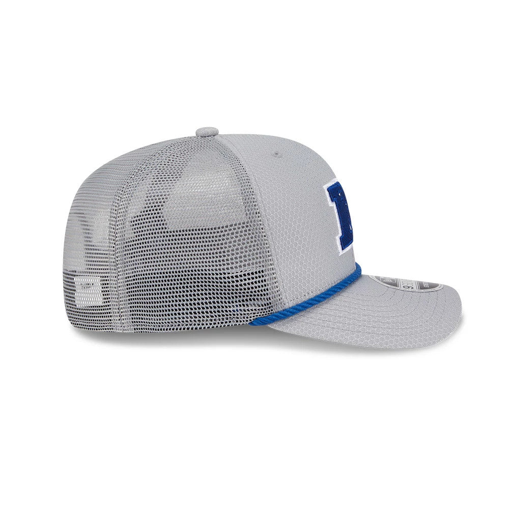 Pictured is this NFL Pro Bowl 2025 NFC Logo 9SEVENTY Trucker Stretch Snap Adjustable cap in grey. 5