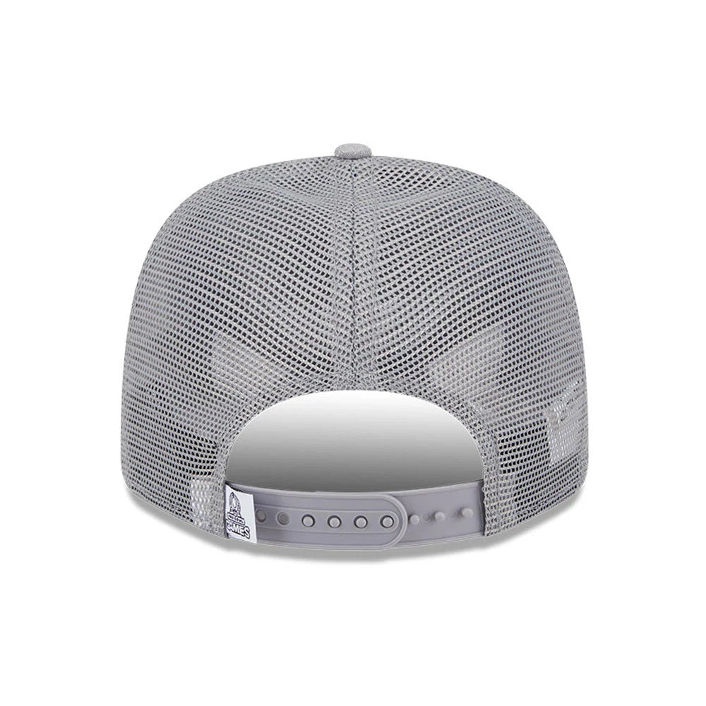 Pictured is this NFL Pro Bowl 2025 AFC Logo 9SEVENTY Trucker Stretch Snap Adjustable cap in grey. 6