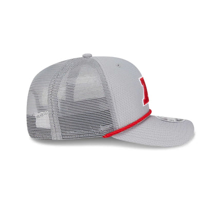 Pictured is this NFL Pro Bowl 2025 AFC Logo 9SEVENTY Trucker Stretch Snap Adjustable cap in grey. 5