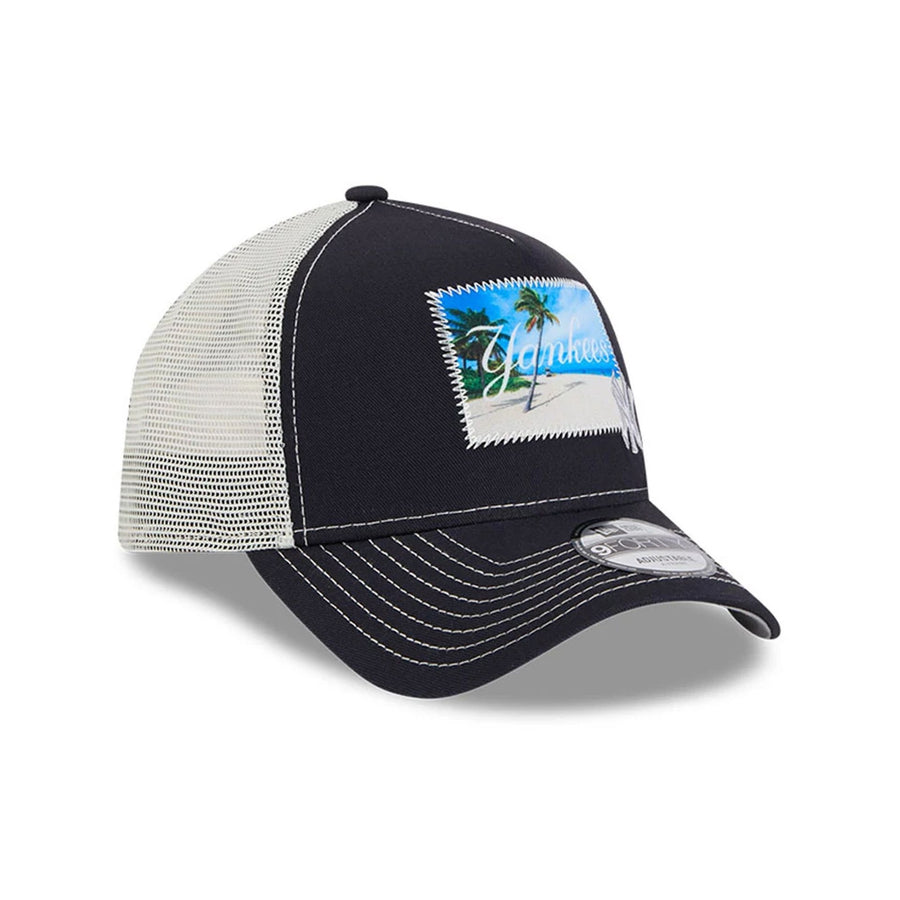 This is a New York Yankees Spring Training Fan Pack 2025 Navy 9FORTY A-Frame Adjustable Cap 3