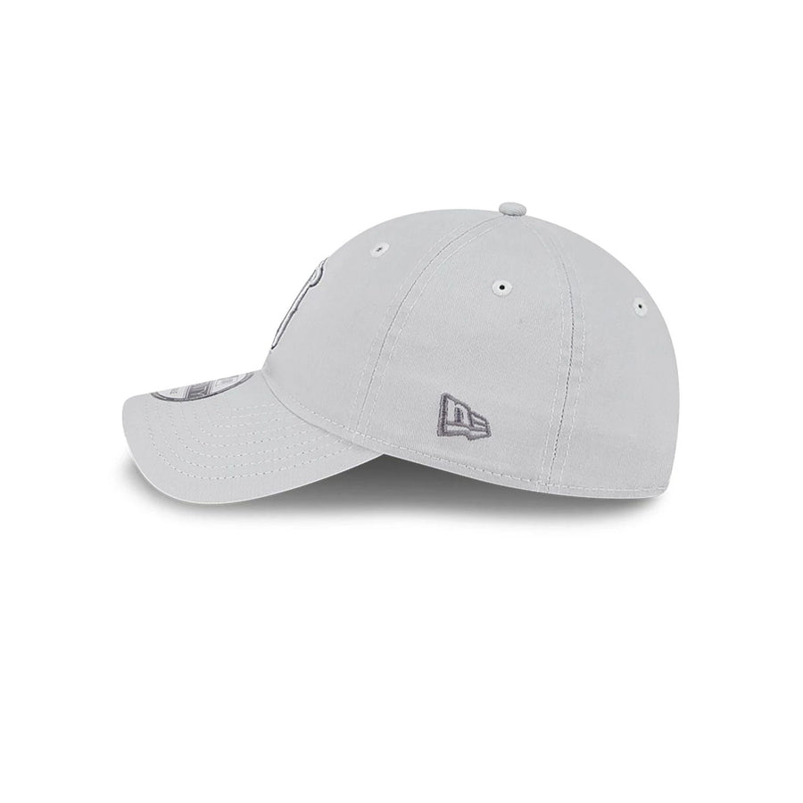 This is a LA Angels Spring Training Fan Pack 2025 Light Grey 9TWENTY Adjustable Cap 5