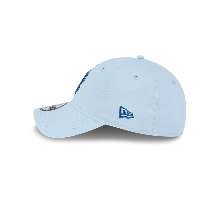 This is a Chicago Cubs Spring Training Fan Pack 2025 Pastel Blue 9TWENTY Adjustable Cap 5