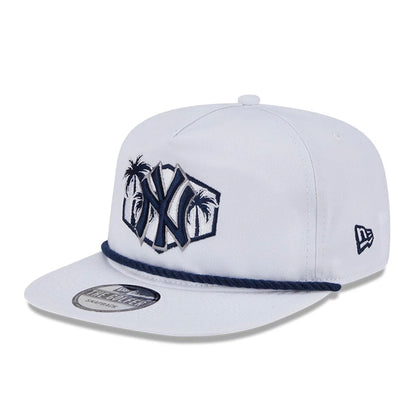 This is a New York Yankees Spring Training Fan Pack 2025 White Golfer Adjustable Cap 3