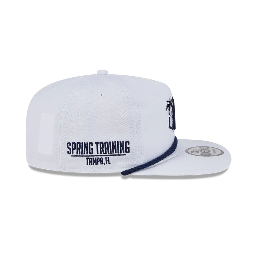 This is a New York Yankees Spring Training Fan Pack 2025 White Golfer Adjustable Cap 5