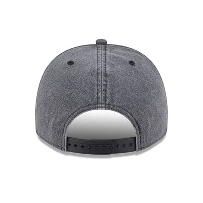 This is a Toronto Maple Leafs NHL Washed Black 9FIFTY A-Frame Adjustable Cap 7