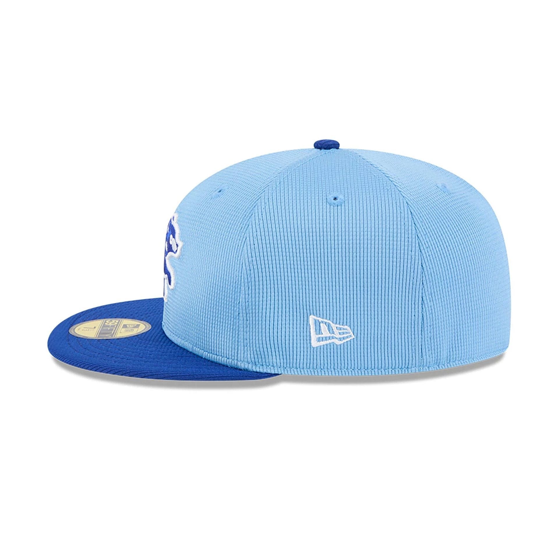This is a Chicago Cubs Spring Training 2025 Light Blue 59FIFTY Fitted Cap 7