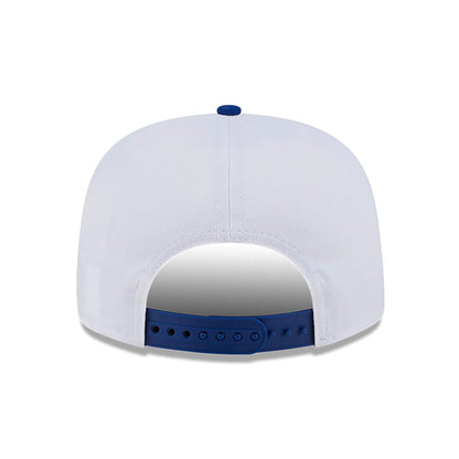 This is a Boston Red Sox VS New York Mets Championship Pin White Golfer Adjustable Cap 5