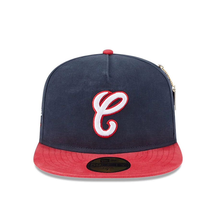 This is a Chicago White Sox Championship Side Flag Navy 59FIFTY A-Frame Fitted Cap 4