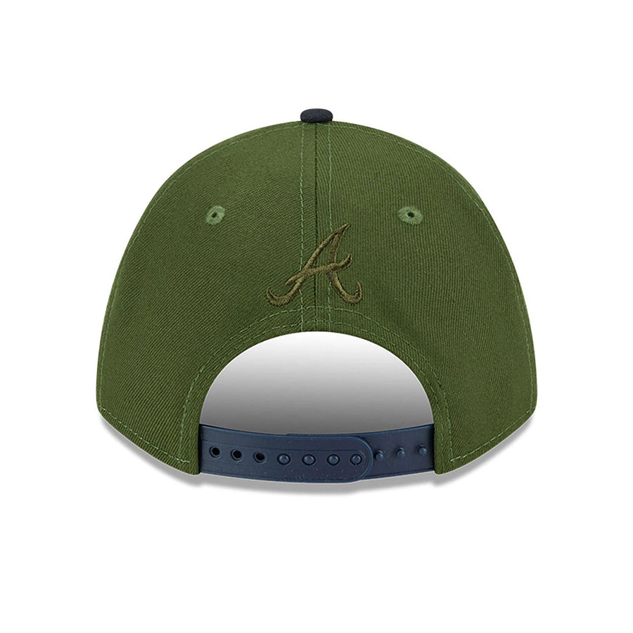 This is a Atlanta Braves City Feature Dark Green 9FORTY M-Crown A-Frame Adjustable Cap 5