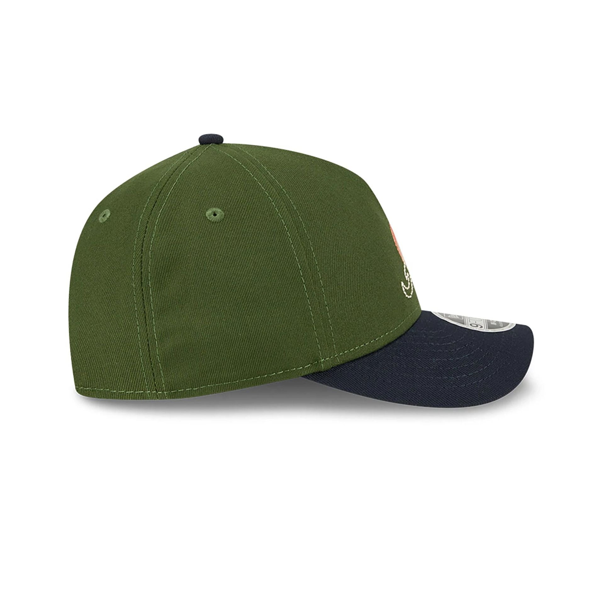 This is a Atlanta Braves City Feature Dark Green 9FORTY M-Crown A-Frame Adjustable Cap 6
