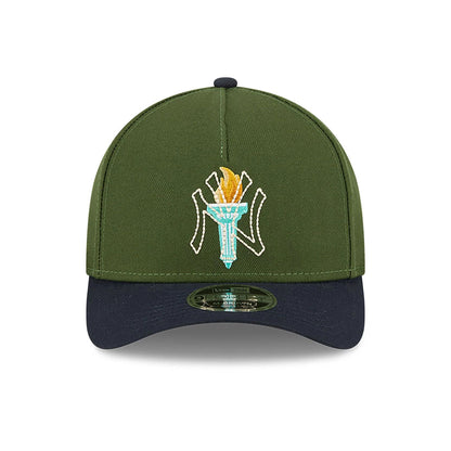 This is a New York Yankees City Feature Dark Green 9FORTY M-Crown A-Frame Adjustable Cap 4