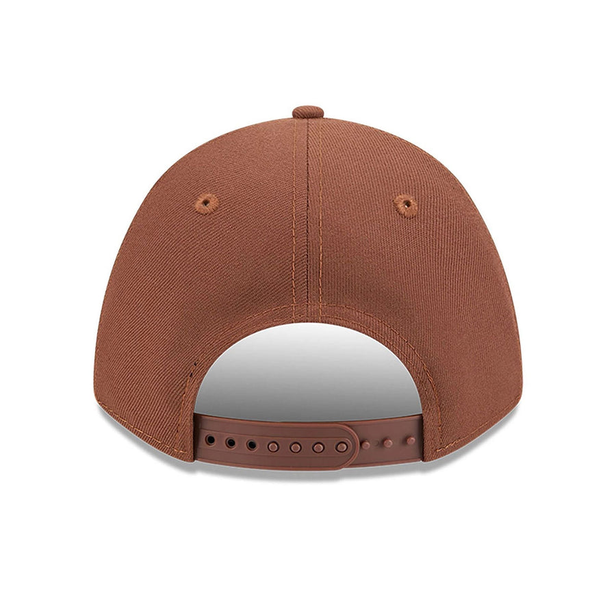 This is a New York Yankees New Era Motorsport Dark Brown 9FORTY M-Crown A-Frame Adjustable Cap 7