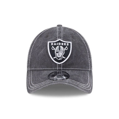 This is a Las Vegas Raiders Washed Contrast Black 9TWENTY Adjustable Cap 3