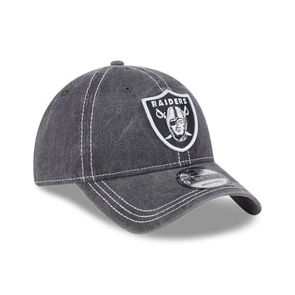 This is a Las Vegas Raiders Washed Contrast Black 9TWENTY Adjustable Cap 4