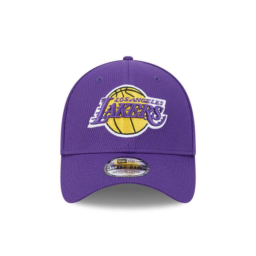 Pictured is this NBA Evergreen LA Lakers 39THIRTY Stretch Fit cap in purple. 2