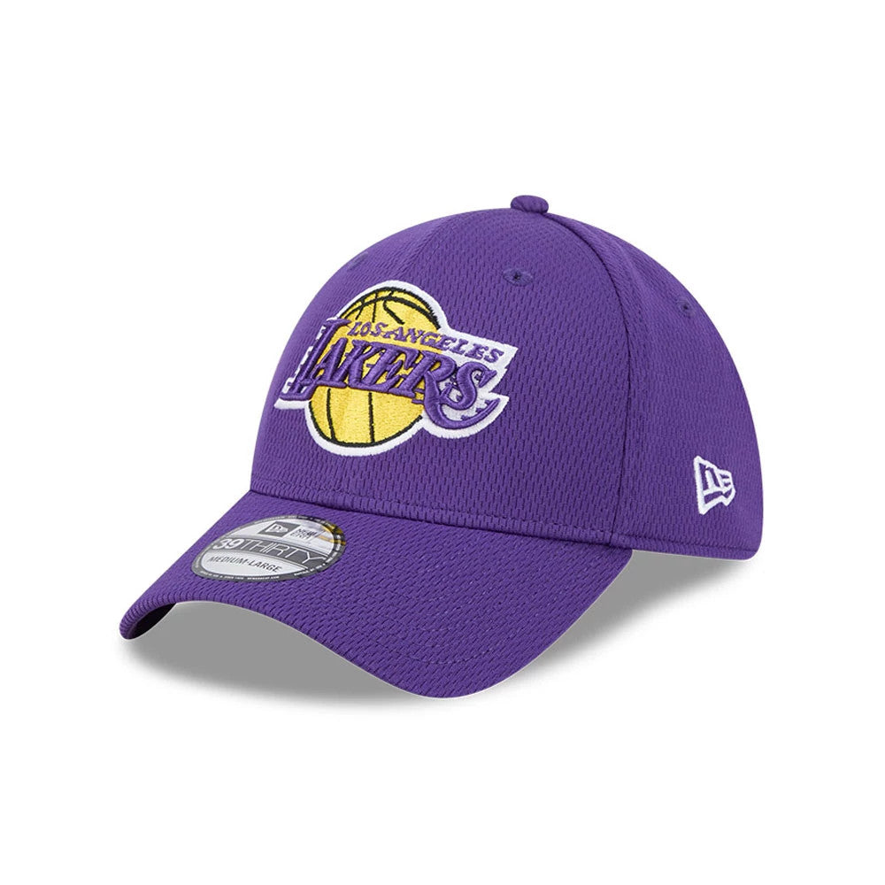Pictured is this NBA Evergreen LA Lakers 39THIRTY Stretch Fit cap in purple. 1