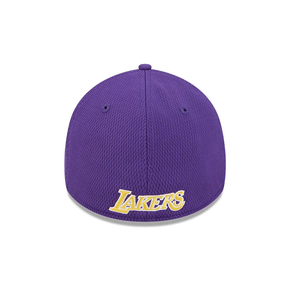 Pictured is this NBA Evergreen LA Lakers 39THIRTY Stretch Fit cap in purple. 4