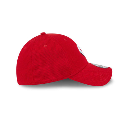 Pictured is this MLB Evergreen Cincinnati Reds 39THIRTY Stretch Fit cap in red. 13