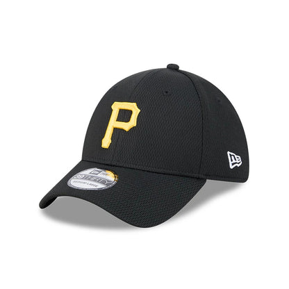 Pictured is this MLB Evergreen Pittsburgh Pirates 39THIRTY Stretch Fit cap in black. 1