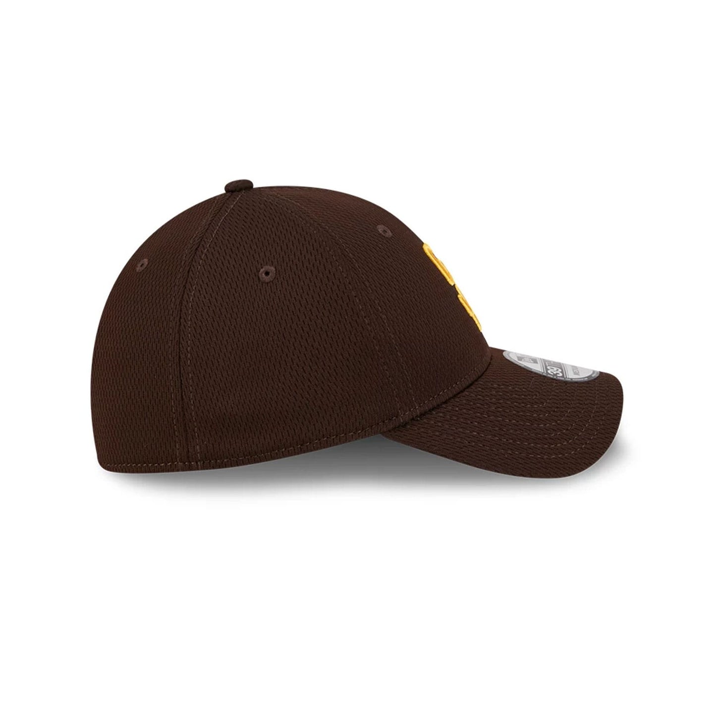Pictured is this MLB Evergreen San Diego Padres 39THIRTY Stretch Fit cap in dark brown. 6