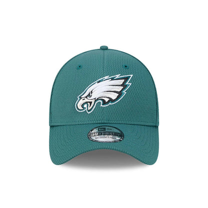 Pictured is this NFL Evergreen Philadelphia Eagles 39THIRTY Stretch Fit cap in dark green. 2
