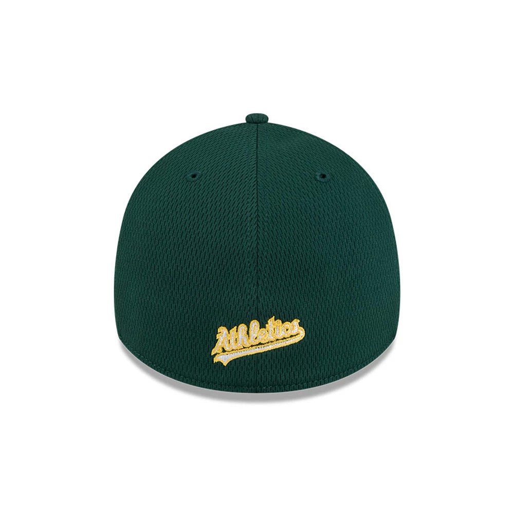 Pictured is this MLB Evergreen Athletics 39THIRTY Stretch Fit cap in dark green. 4