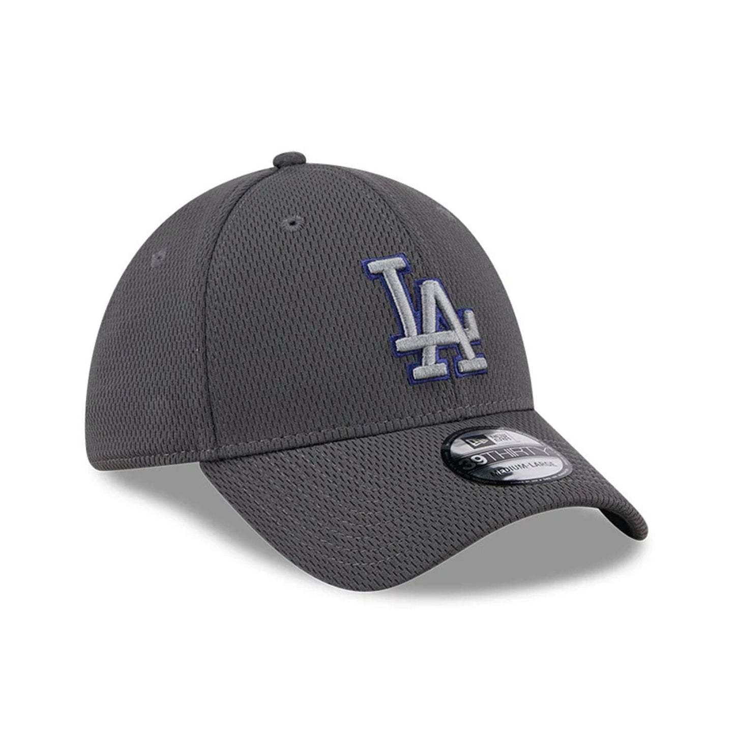 Pictured is this MLB Evergreen LA Dodgers 39THIRTY Stretch Fit cap in dark grey. 3