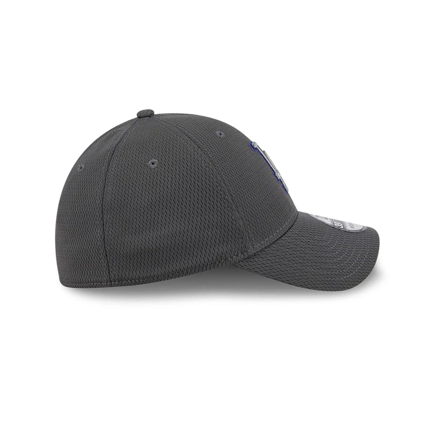 Pictured is this MLB Evergreen LA Dodgers 39THIRTY Stretch Fit cap in dark grey. 6