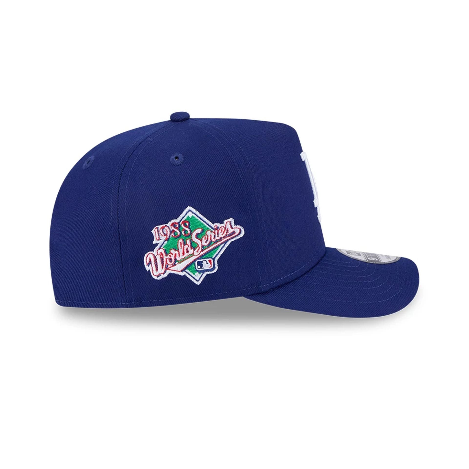 Pictured is this MLB Evergreen LA Dodgers 9FIFTY A-Frame Snapback cap in dark blue. 5