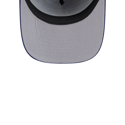 Pictured is this MLB Evergreen LA Dodgers 9FIFTY A-Frame Snapback cap in dark blue. 2