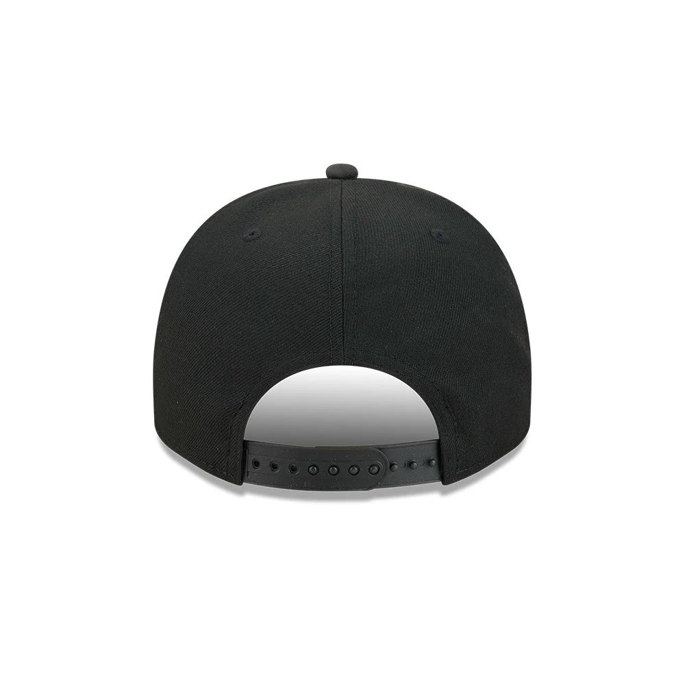 Pictured is this NBA Evergreen Brooklyn Nets 9FIFTY A-Frame Snapback cap in black. 7