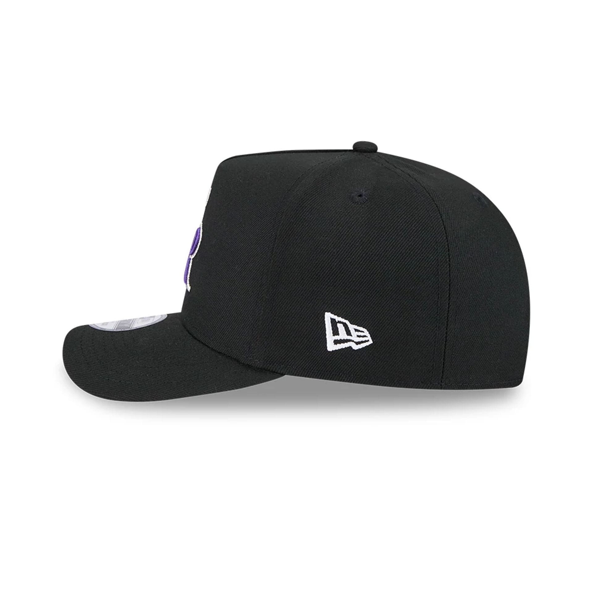 Pictured is this MLB Evergreen Colorado Rockies 9FIFTY A-Frame Snapback cap in black. 6