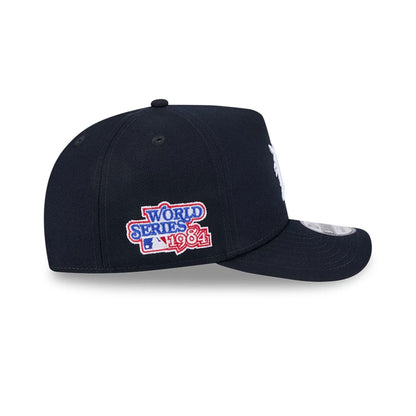 Pictured is this MLB Evergreen Detroit Tigers 9FIFTY A-Frame Snapback cap in navy. 5