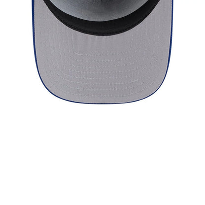 Pictured is this MLB Evergreen Kansas City Royals 9FIFTY A-Frame Snapback cap in blue. 2