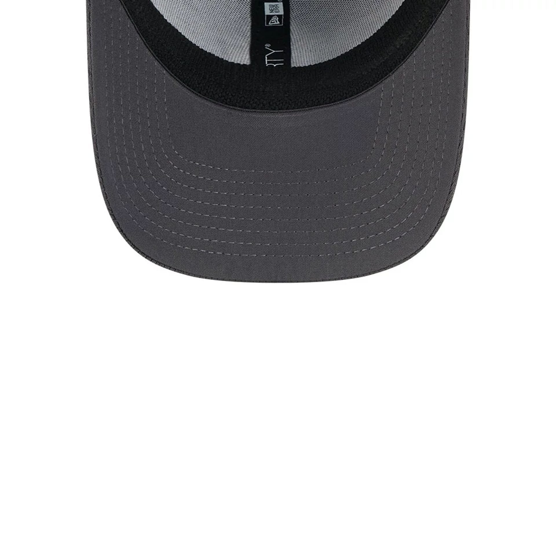 Pictured is this MLB Evergreen New York Yankees 39THIRTY Stretch Fit cap in dark grey. 7