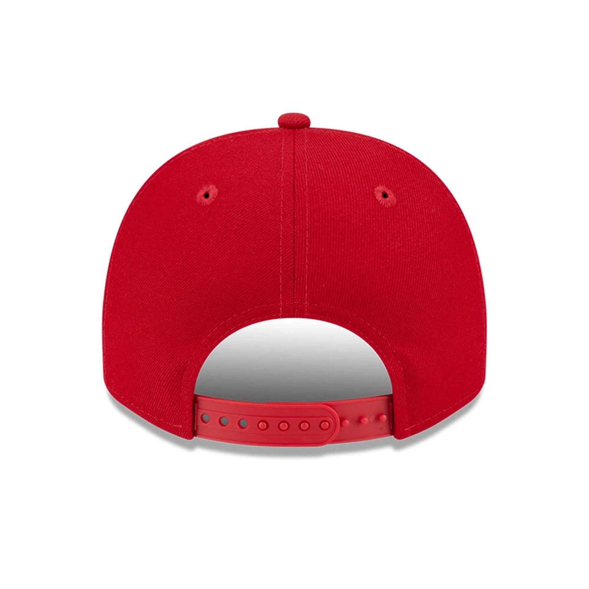 Pictured is this MLB Evergreen Philadelphia Phillies 9FIFTY A-Frame Snapback cap in red. 7