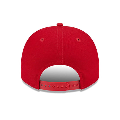 Pictured is this MLB Evergreen Philadelphia Phillies 9FIFTY A-Frame Snapback cap in red. 7