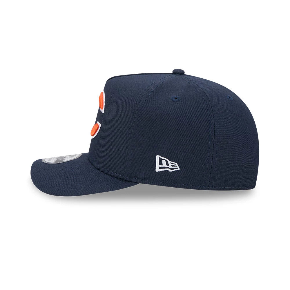Pictured is this NFL Evergreen Chicago Bears 9FIFTY A-Frame Snapback cap in navy. 6