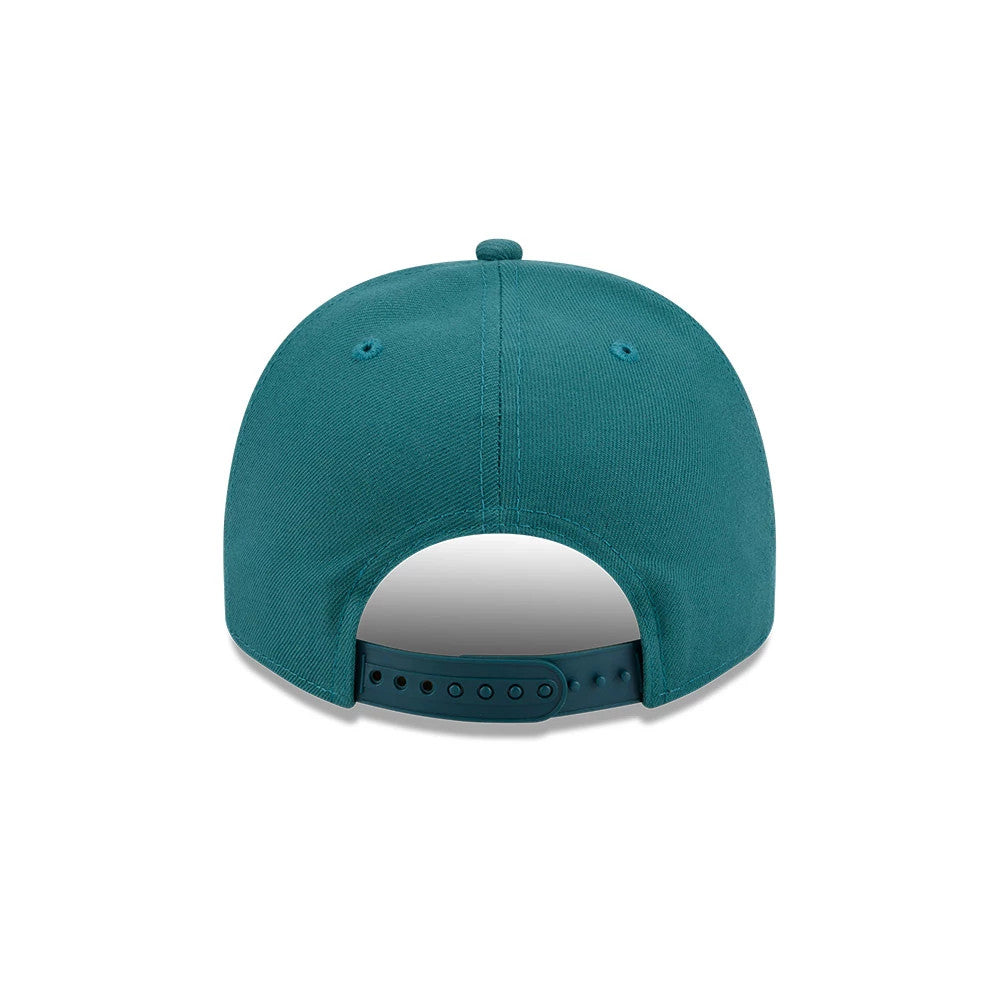 Pictured is this NFL Evergreen Philadelphia Eagles 9FIFTY A-Frame Snapback cap in dark green. 7