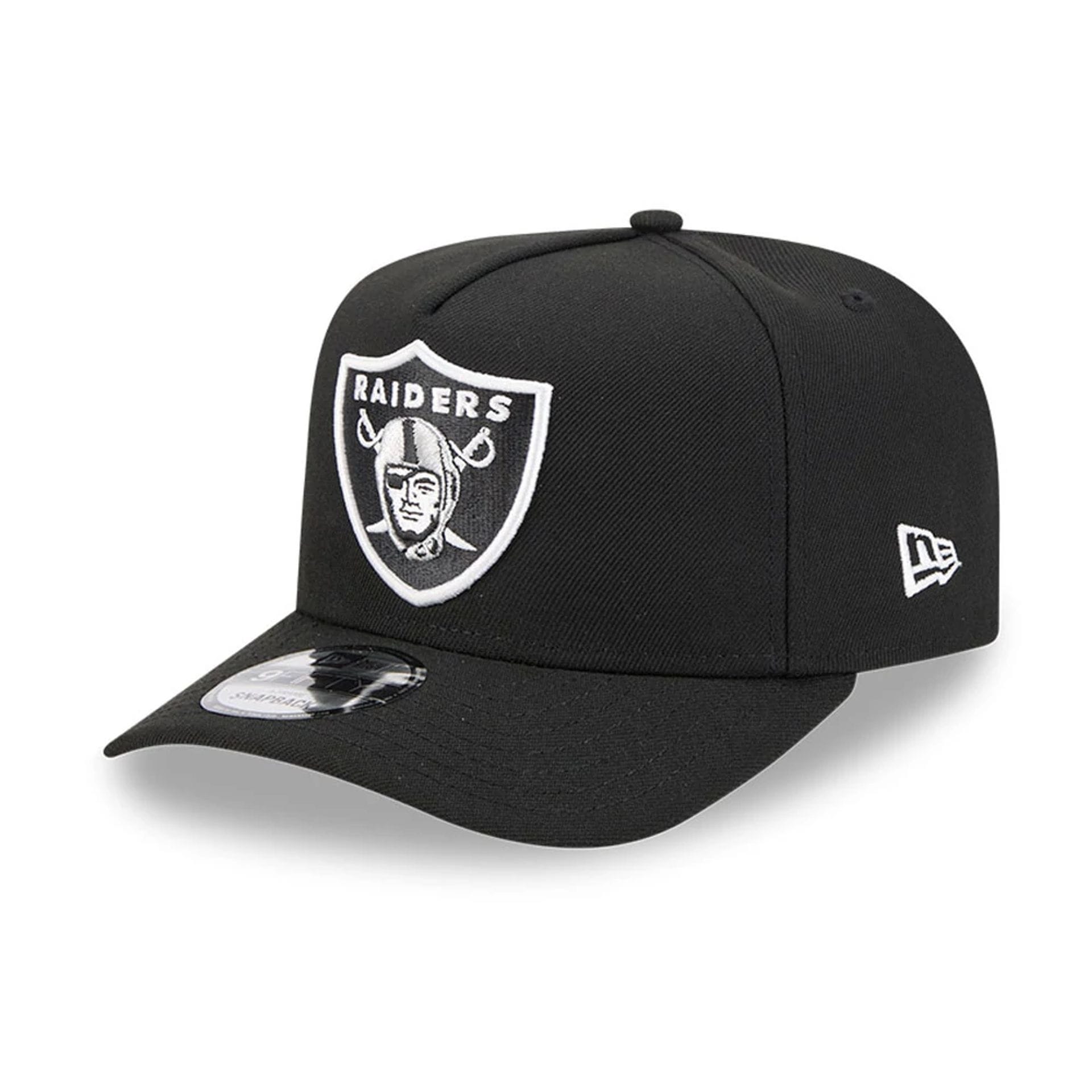 NFL Evergreen Las Vegas Raiders Black 9FIFTY A-Frame Snapback Cap