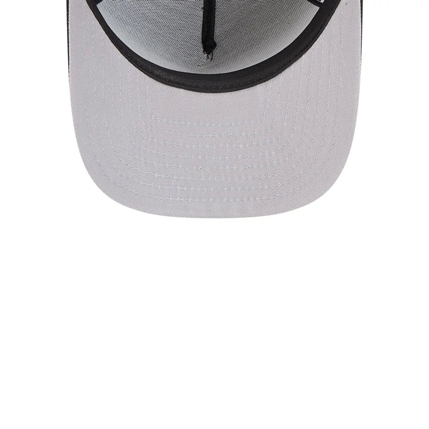 Pictured is this NFL Evergreen Las Vegas Raiders 9FIFTY A-Frame Snapback cap in black. 2