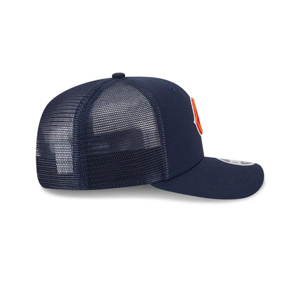 Pictured is this NFL Evergreen Chicago Bears 9SEVENTY Stretch Snap cap in navy. 6