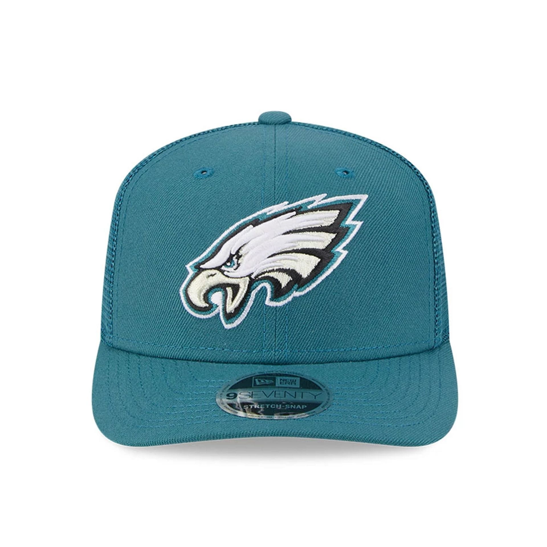 Pictured is this NFL Evergreen Philadelphia Eagles 9SEVENTY Stretch Snap cap in dark green. 3