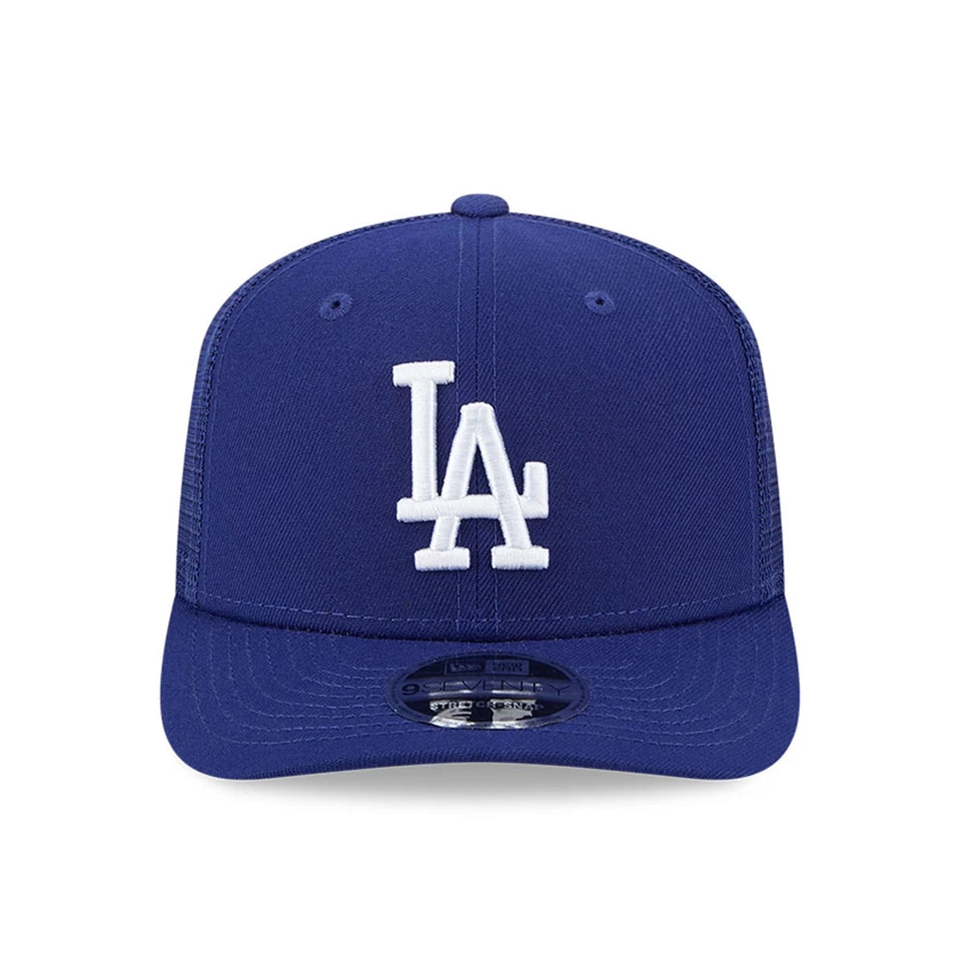 Pictured is this MLB Evergreen LA Dodgers 9SEVENTY Stretch Snap cap in dark blue. 3