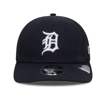 Pictured is this MLB Evergreen Detroit Tigers 9SEVENTY Stretch Snap cap in navy. 3