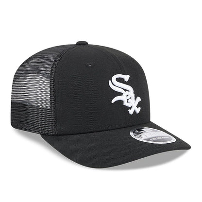 Pictured is this MLB Evergreen Chicago White Sox 9SEVENTY Stretch Snap cap in black. 4
