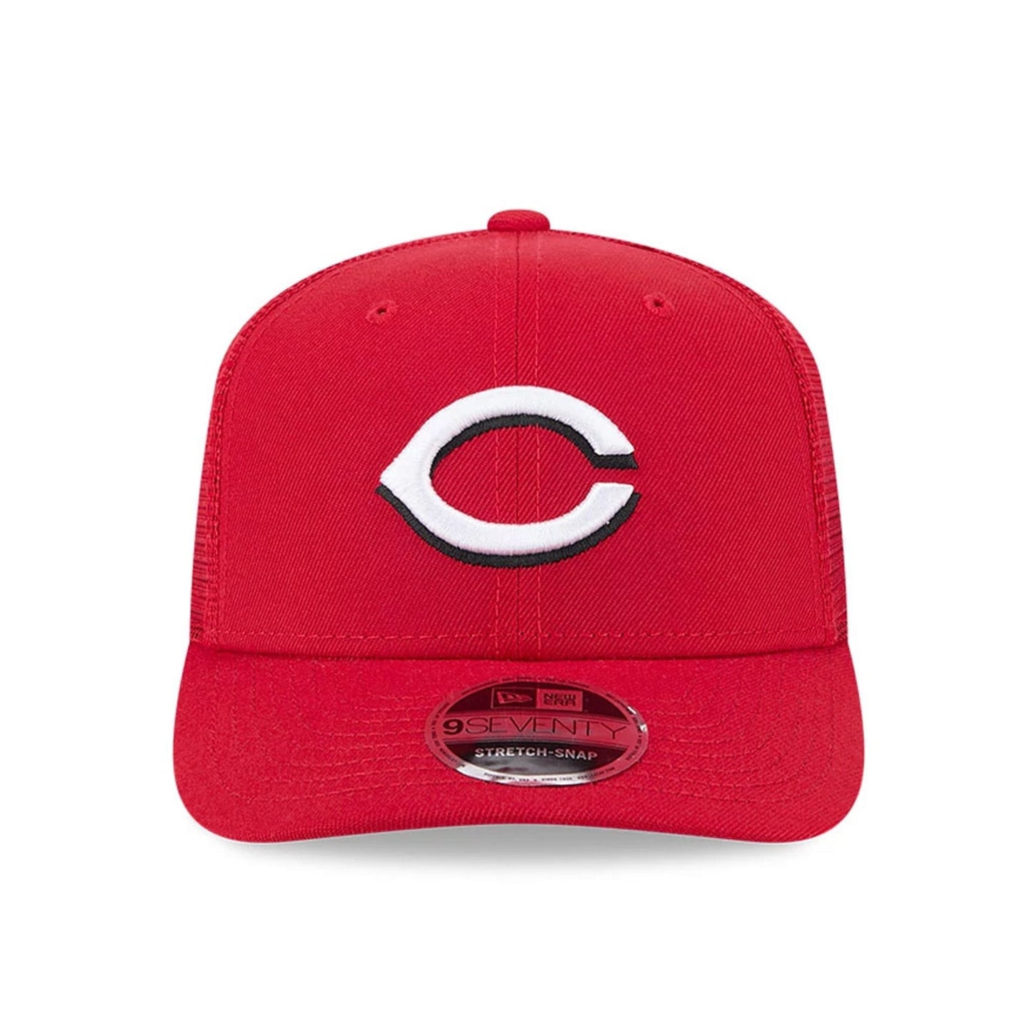 Pictured is this MLB Evergreen Cincinnati Reds 9SEVENTY Stretch Snap cap in red. 3